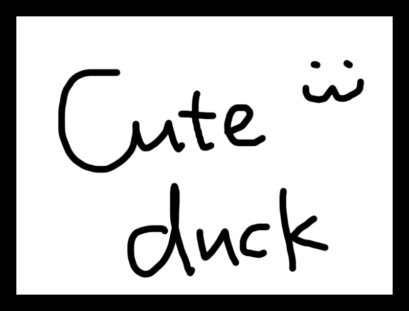 I Wanna be the Cute Duck